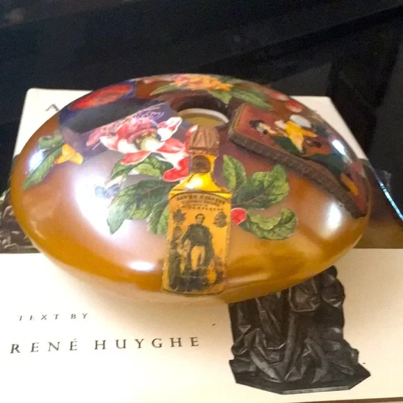 Vintage, handblown glass bud vase. Beautiful amber color. - Picture 5 of 6